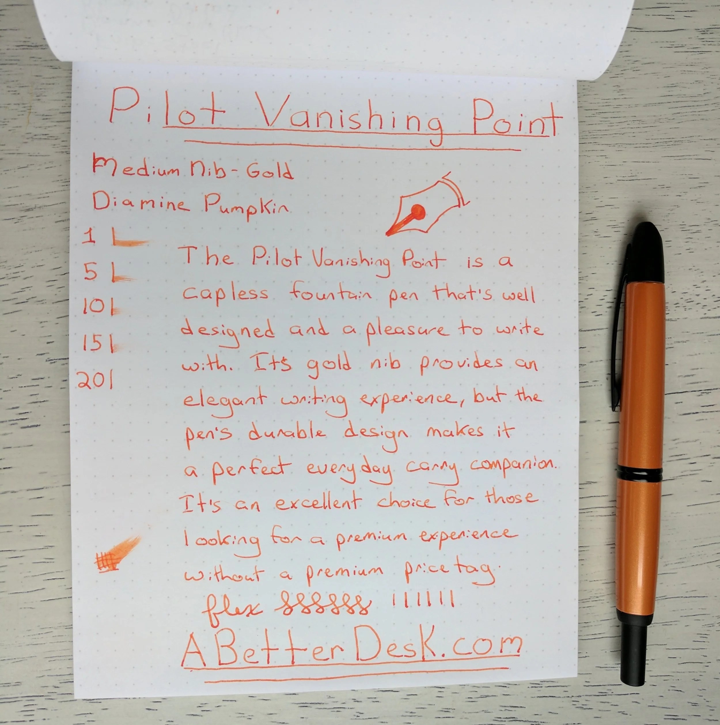 Pilot Vanishing Point Fountain Pen Review — A Better Desk