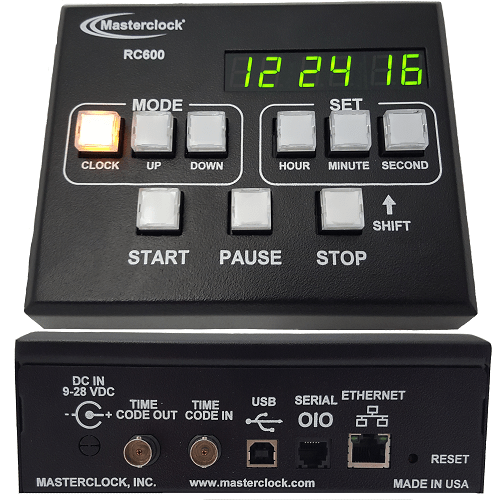 Countdown Countup System Controller for NTP, IRIGB and SMPTE Time Code
