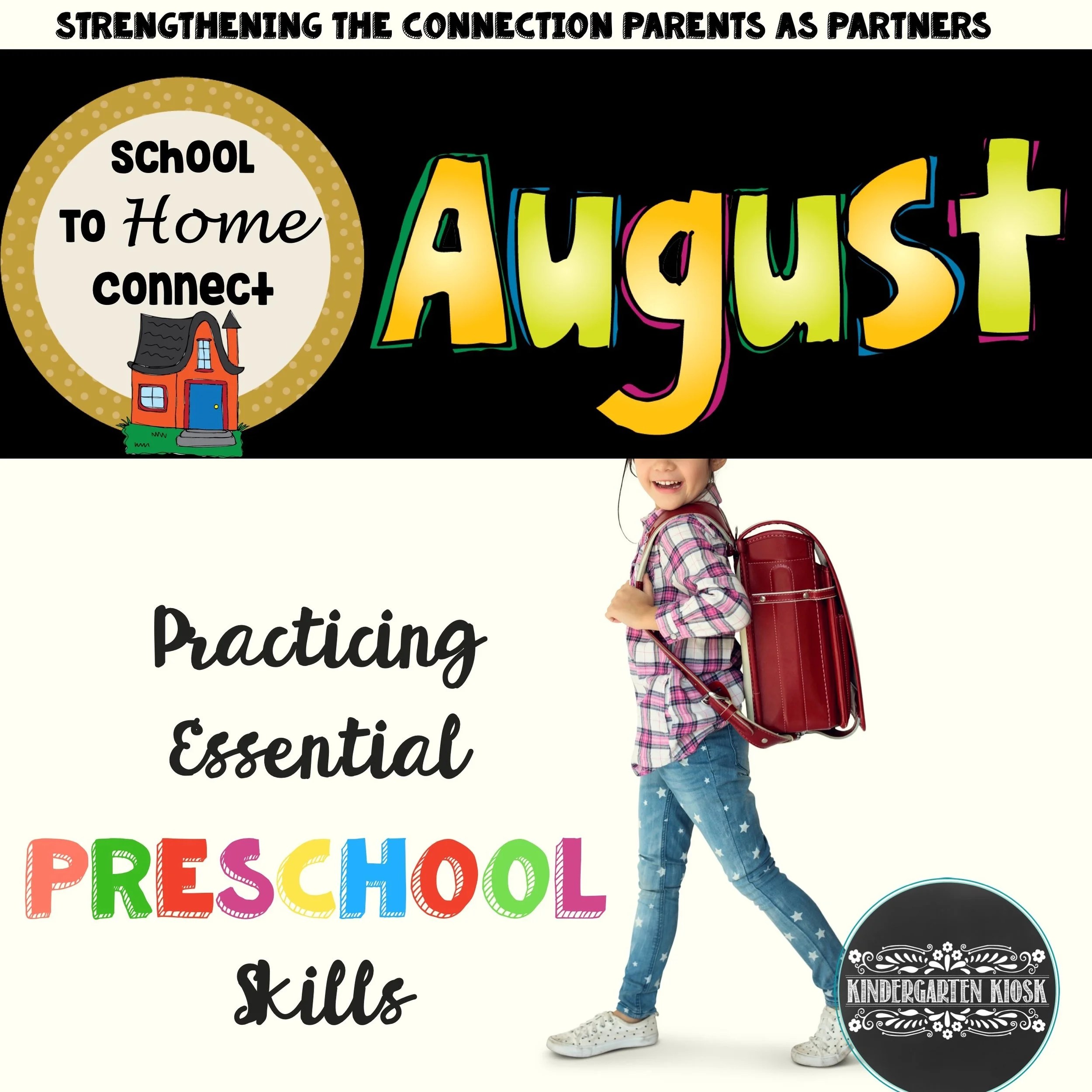 August Preschool Homework Packet — Kindergarten Kiosk