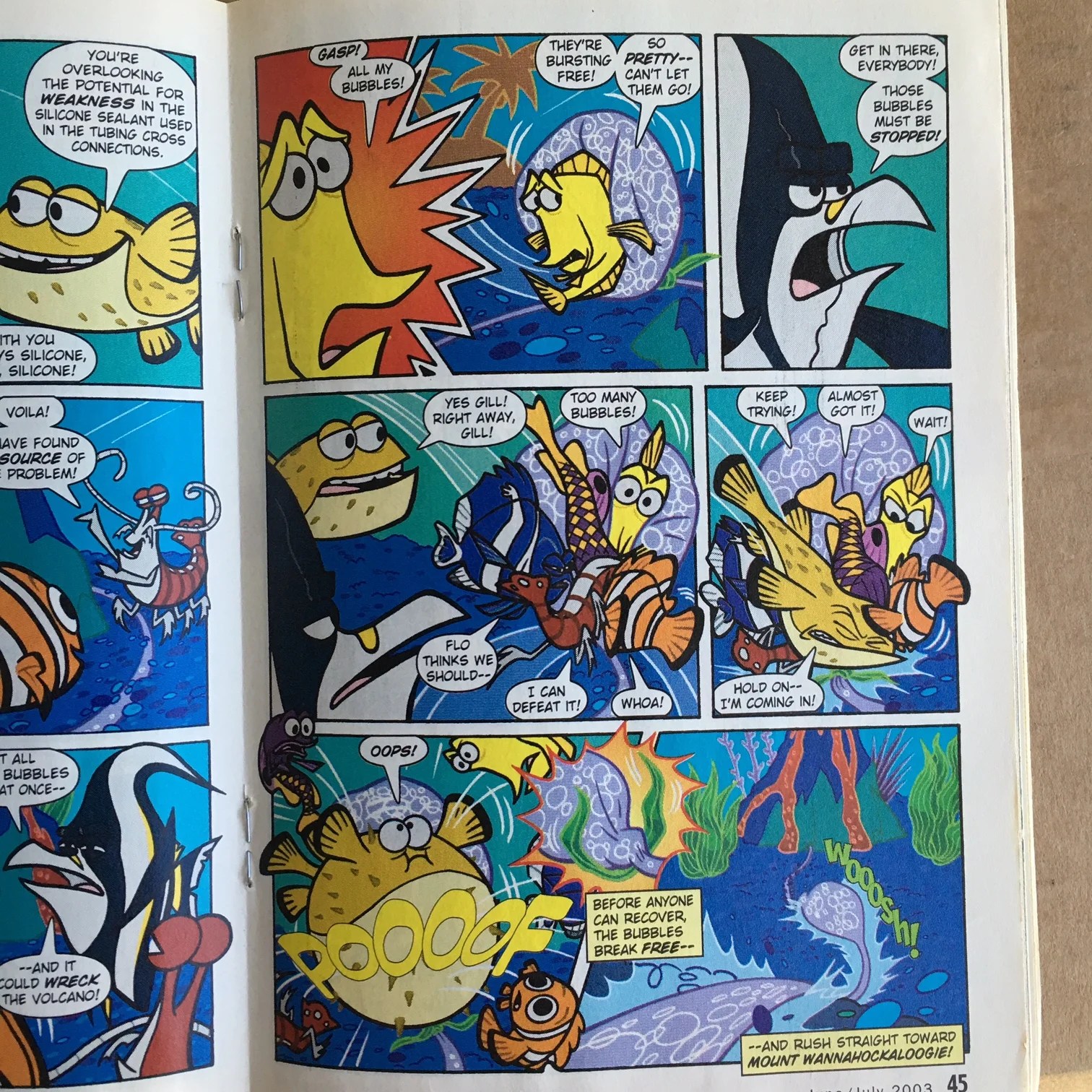 Finding Nemo Original comic art Page 1 — Tom Bancroft