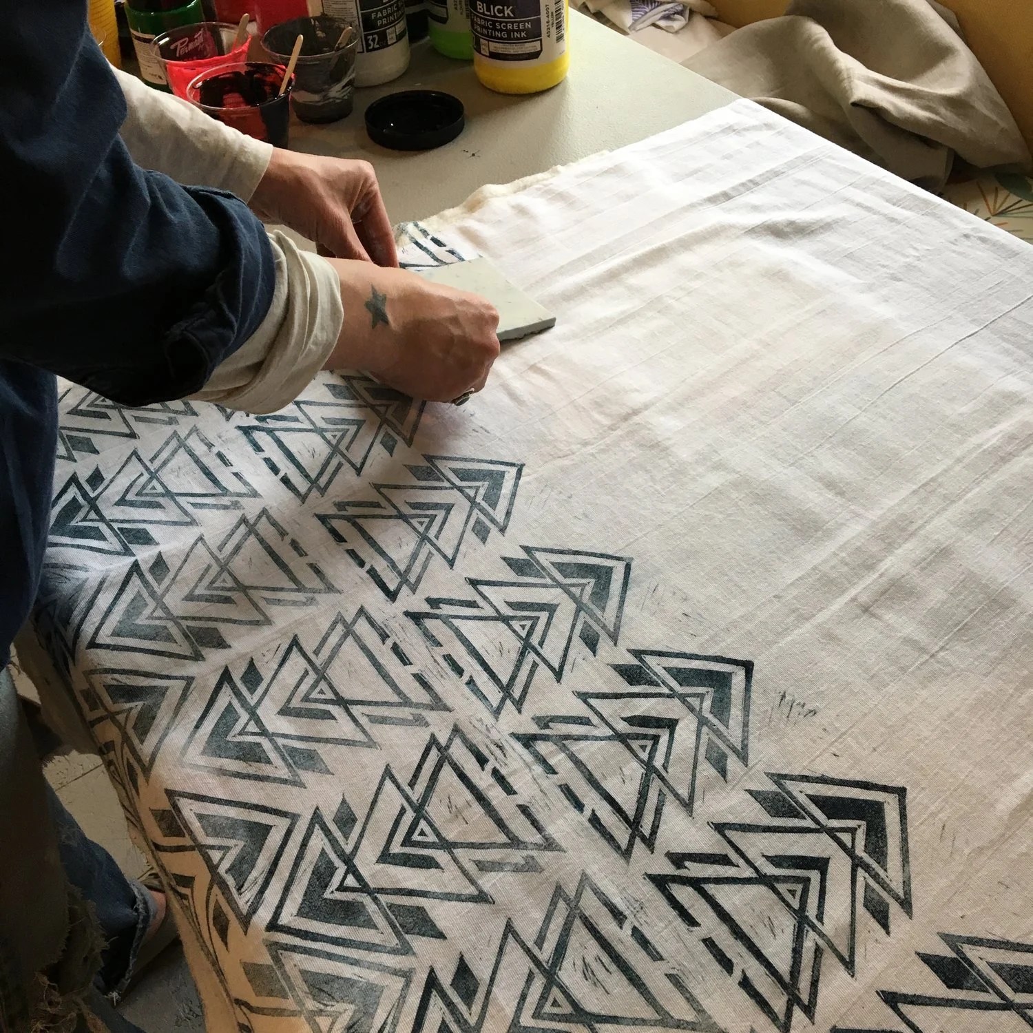 Block Printing on Fabric with Jen Hewett, Drop & Tool, Saturday