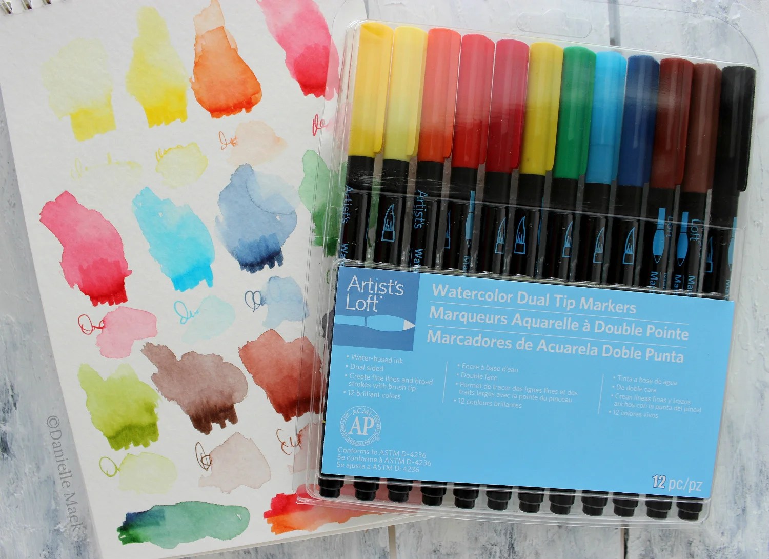 5 Reasons to Try The Artist's Loft Watercolor Markers Swatch & Demo