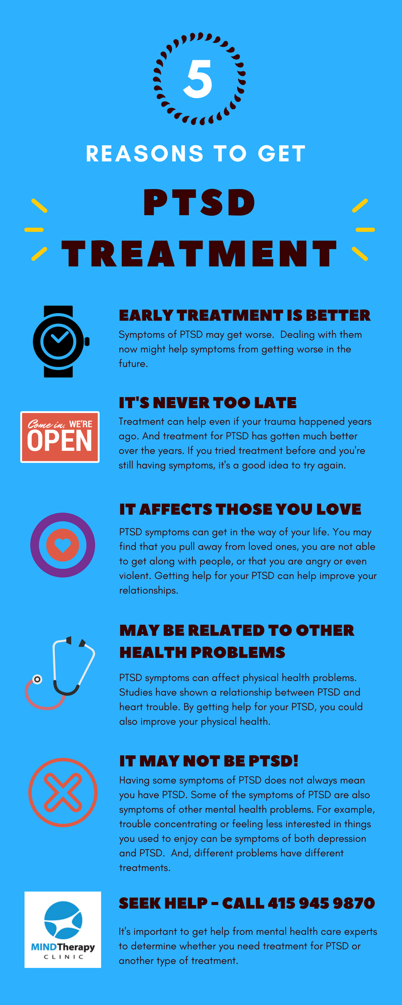 5 Reasons to Get PTSD Treatment — Mind Therapy Clinic