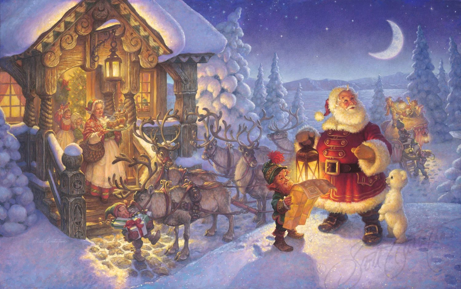Santa at the North Pole — The Art of Scott Gustafson
