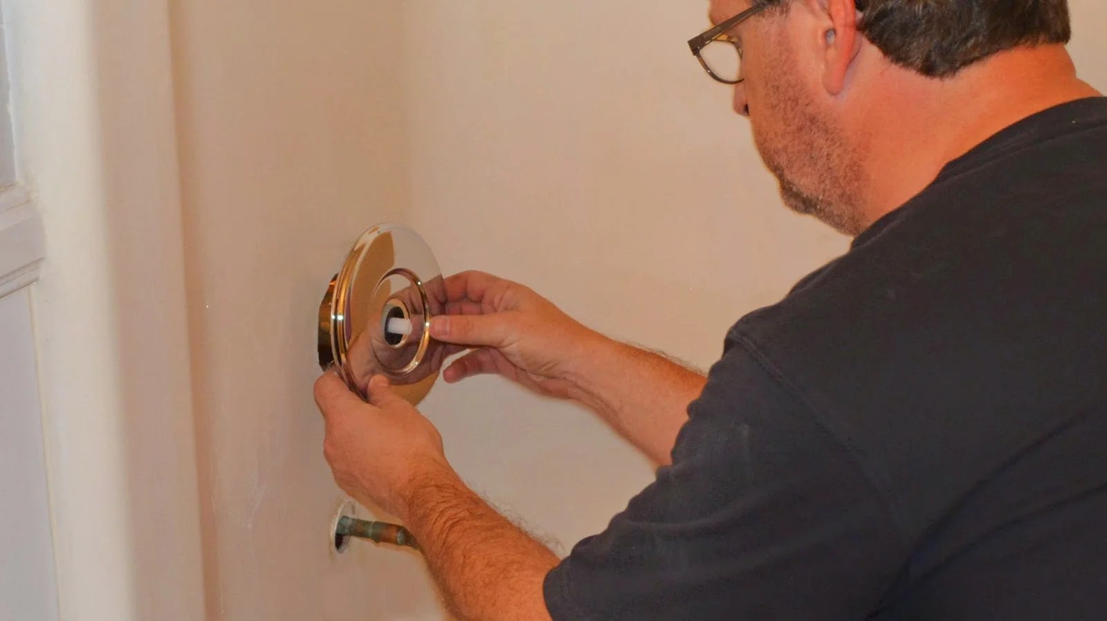 Installing the New Shower / Bath Hardware — AZ DIY Guy