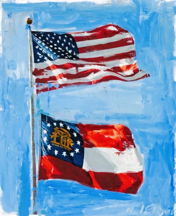 Flags Over — Plaid Columns