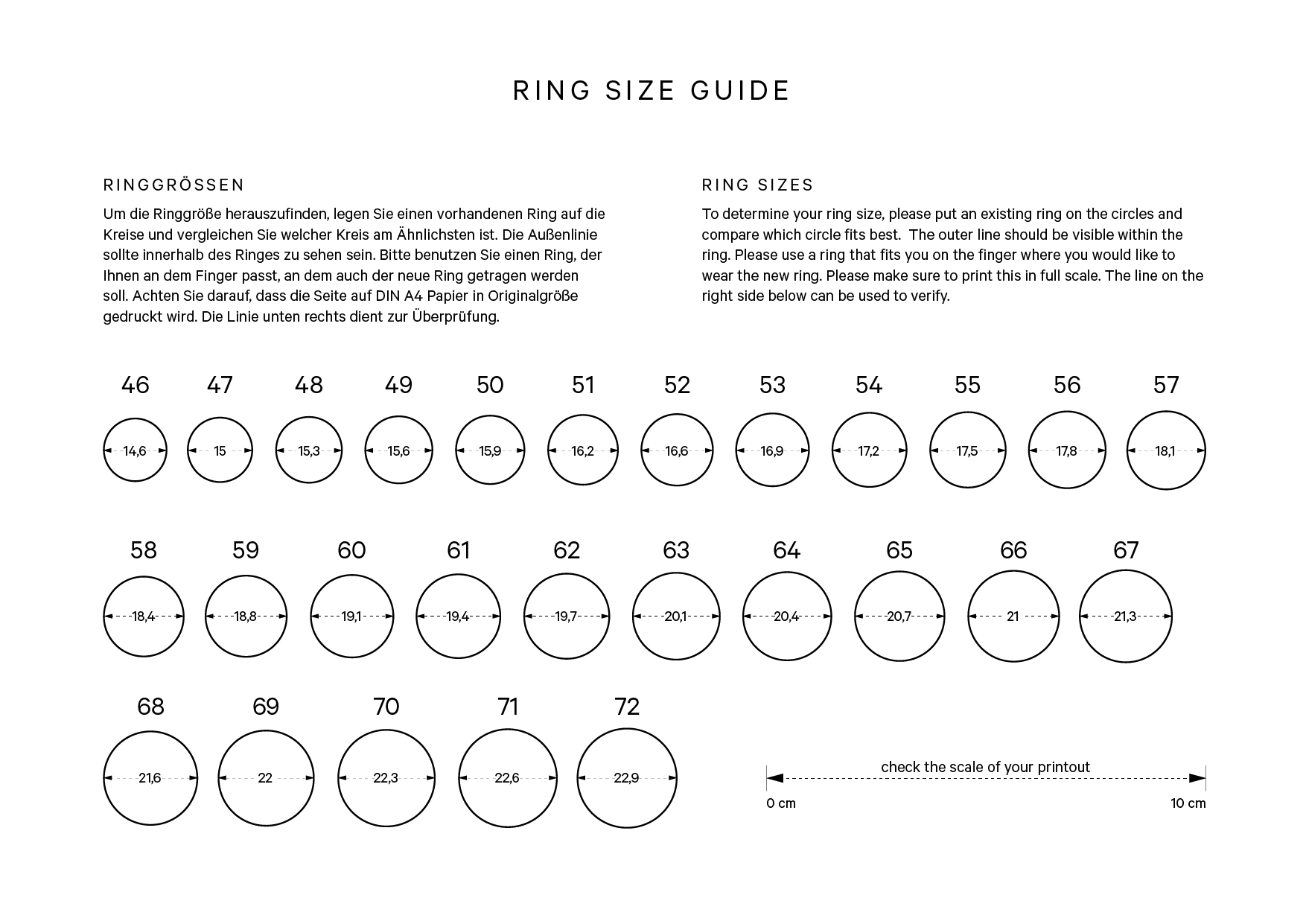 Sizing — Quite Quiet Jewelry