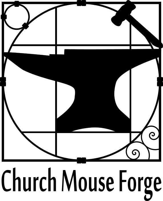 Channel Twist Railroad Spike Knife Church Mouse Forge