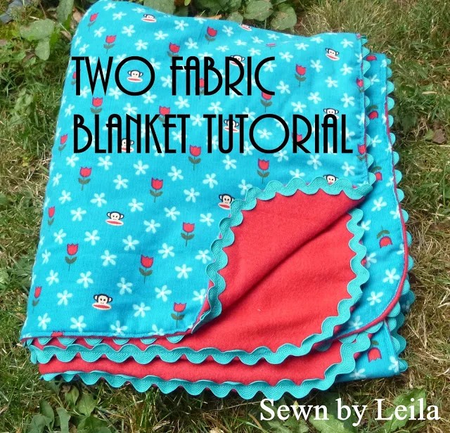 EasyPeasy Two Fabric Blanket Tutorial Leila Gardunia Quilt Patterns