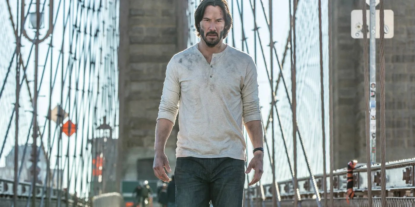 John Wick 4 Video Shows Keanu Reeves In Costume Helping Crew Move Equipment