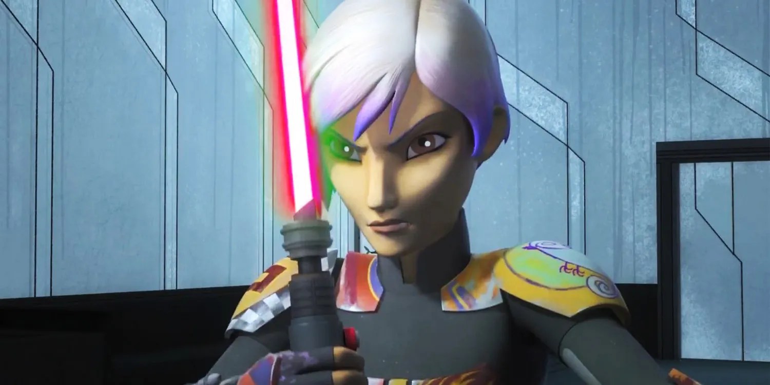 Ahsoka Show Elenco Sabine Wren Actor usando una escena de Top Gun La