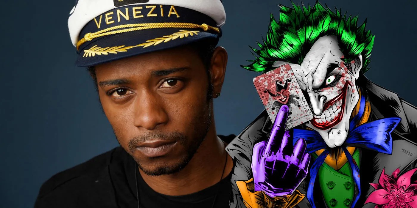 Lakeith Stanfield Dresses Up as Joker for the Movie's Premiere