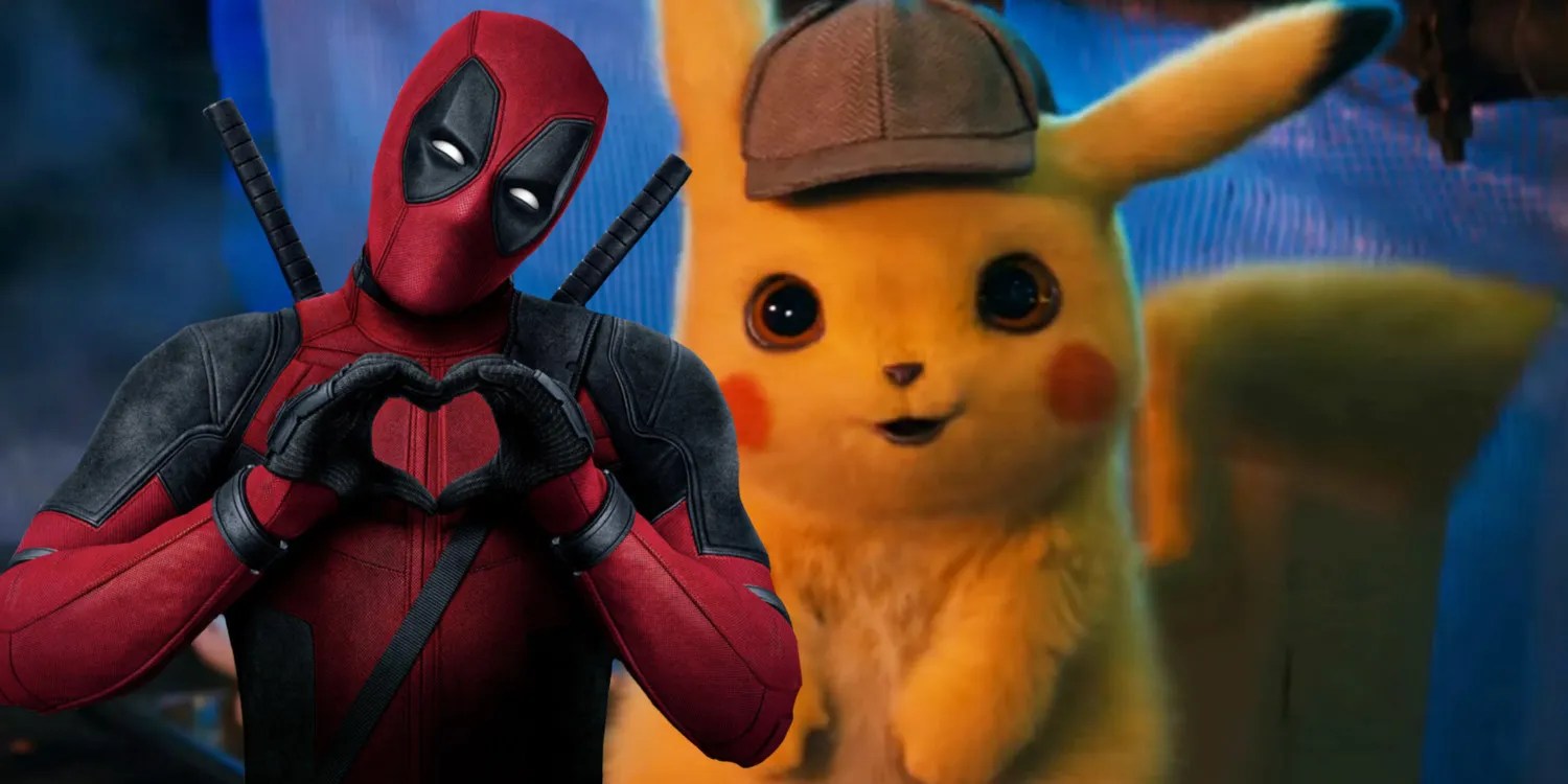 Pikachu Deadpool In Detective Pikachu Fan Art