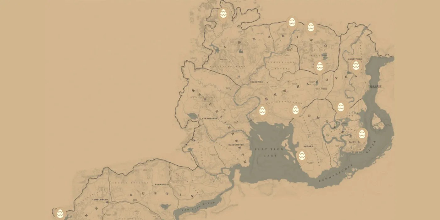 Red Dead Redemption 2 Map Locations For EVERYTHING to 100 The Game
