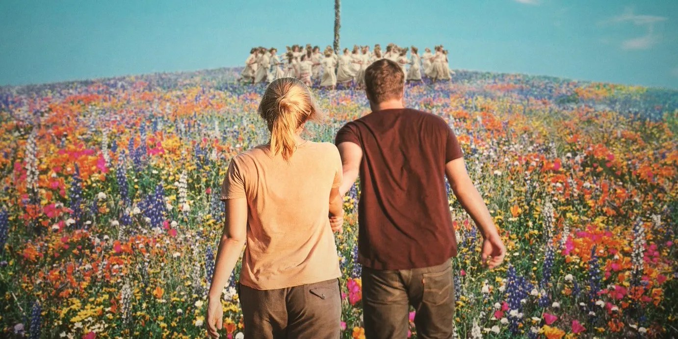 Florence Pugh Midsommar Scene Midsommar poster movie Hike the Clappers