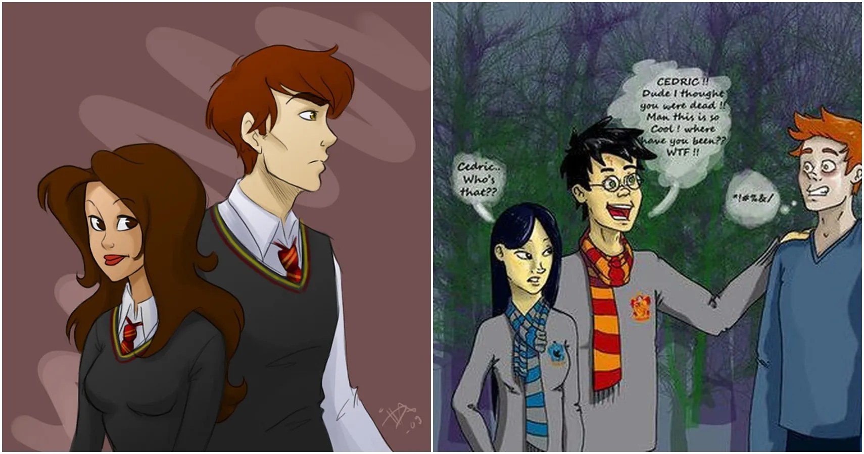 10 Twilight Characters Reimagined As Hogwarts Students (Fan Art)