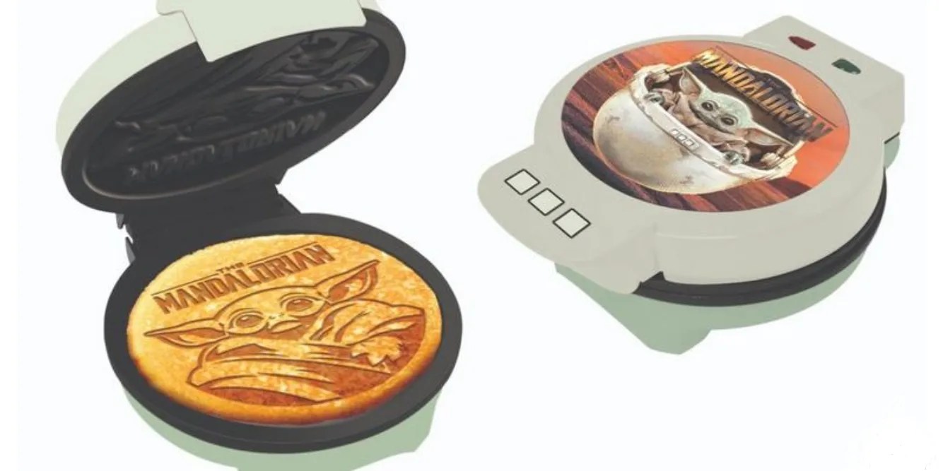 The Mandalorian Baby Yoda Waffle Iron Makes The WeirdestLooking Waffles