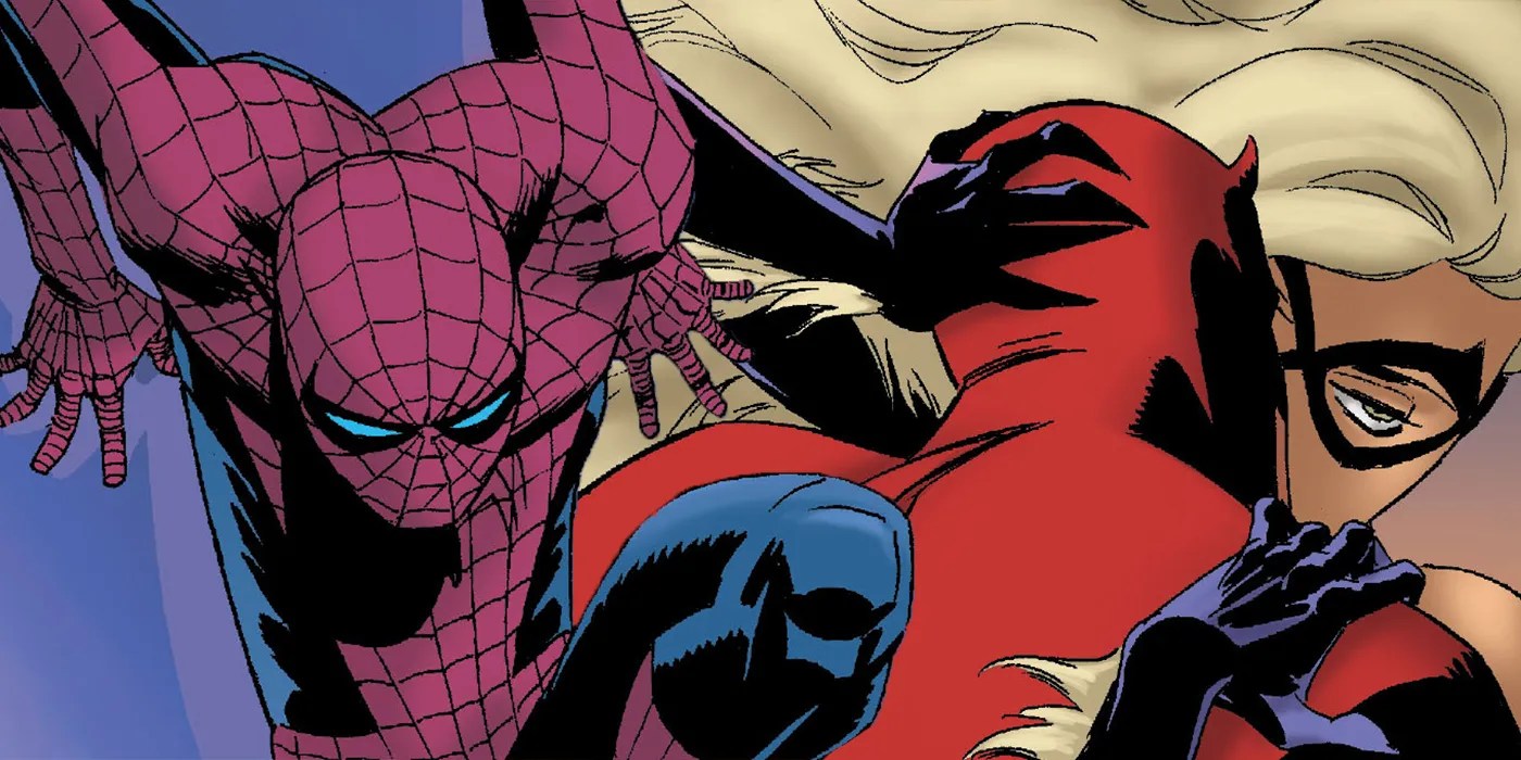 Spiderman Black Cat Kiss