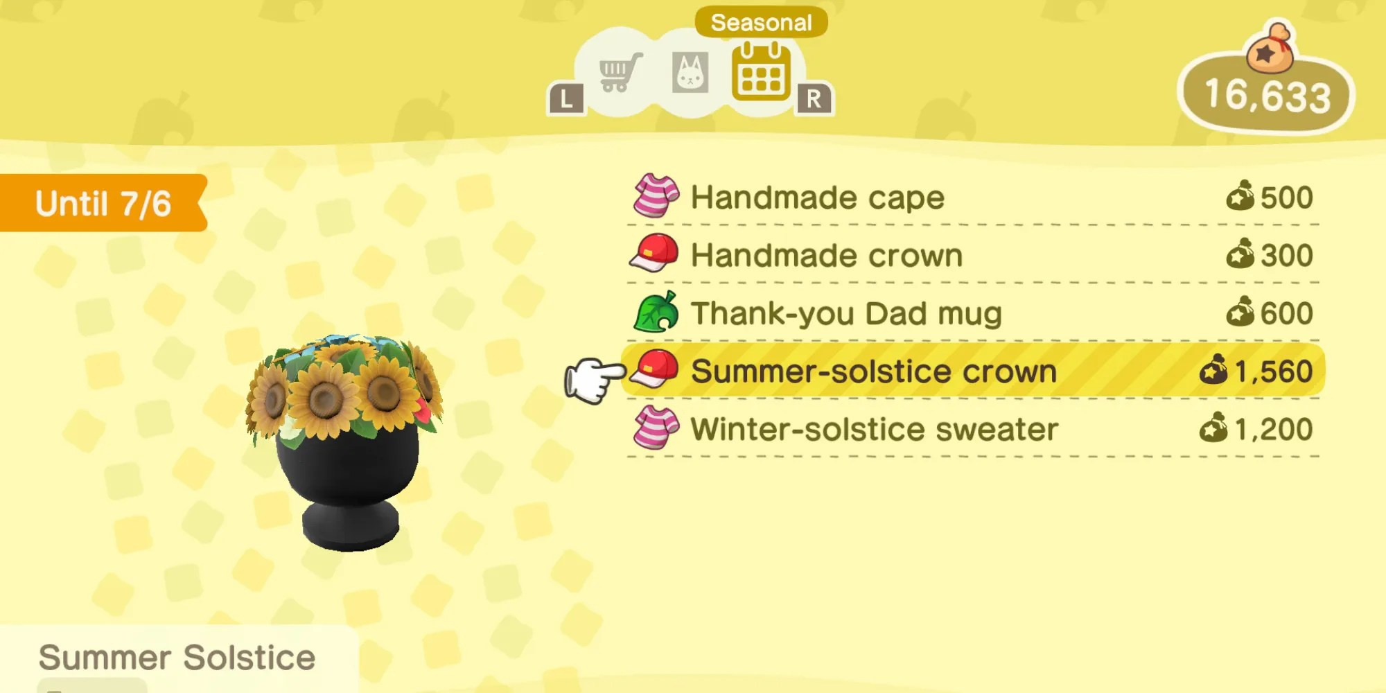 Animal Crossing Where to Find The Summer Solstice Items
