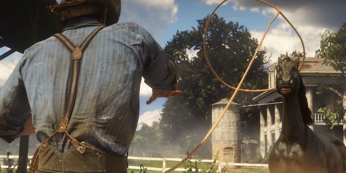 Read Red Dead Redemption 2 Players Takes An NPC For An Unexpected Lasso