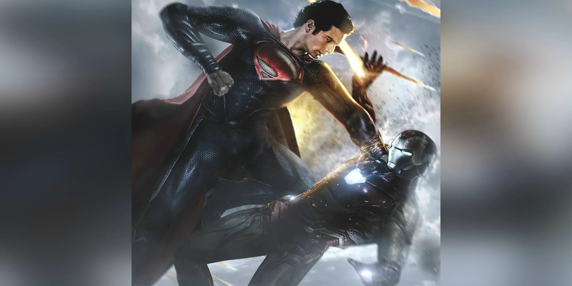 Henry Cavill’s Superman Attacks Iron Man in Marvel Vs DC Crossover Art