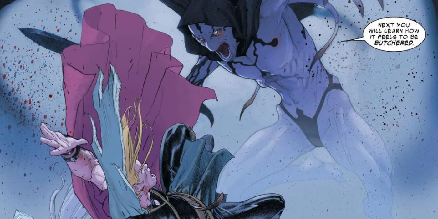 Thor &amp; Gorr in Thor: Love &amp; Thunder