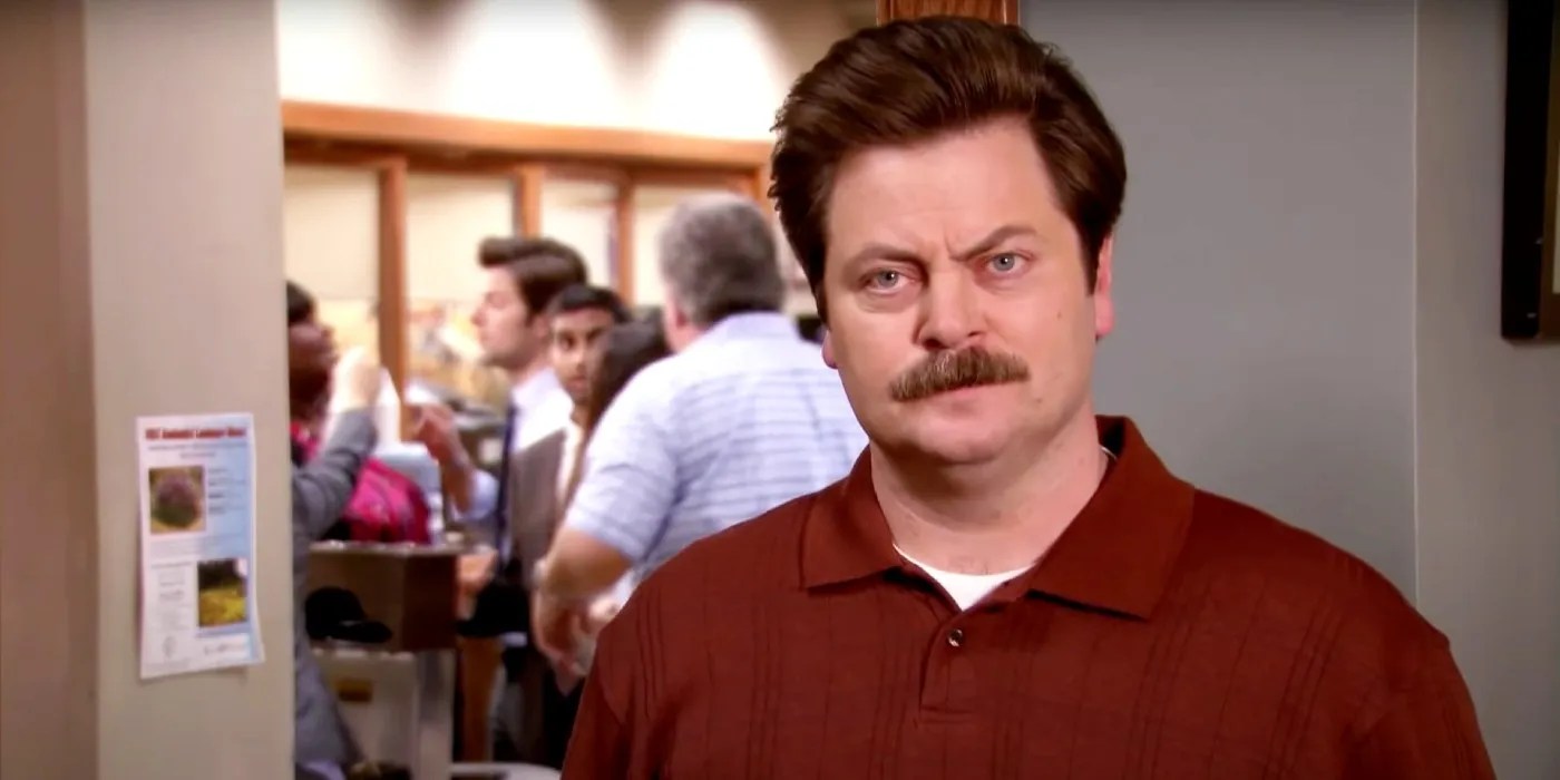 Parks & Rec Ron's Coffee Machine Gag Wasn't Originally In "The Fight"