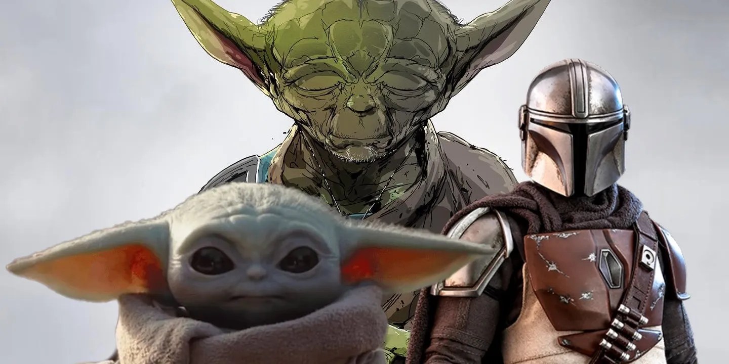 Baby Yoda Adult Jedi Master Grogu In Moving Image