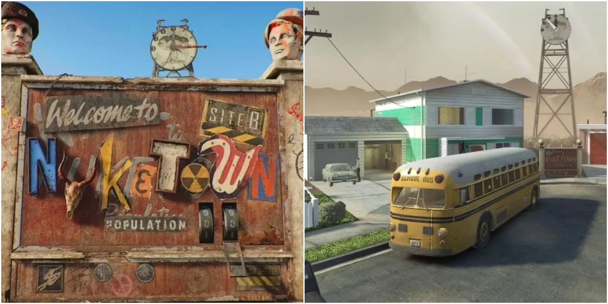Call of Duty Black Ops Every Version Of The Nuketown Multiplayer Map