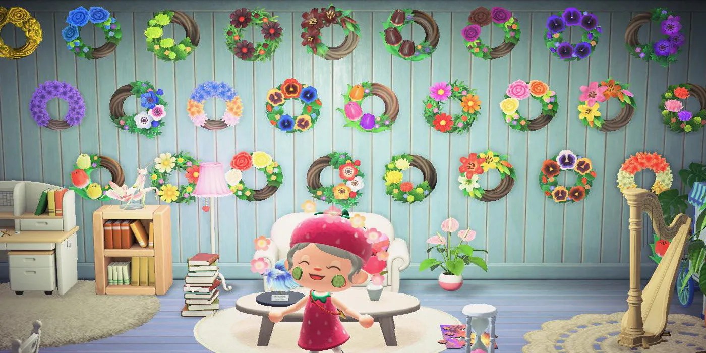 Animal Crossing Flower Wreaths Made In RealLife By Crafty Player