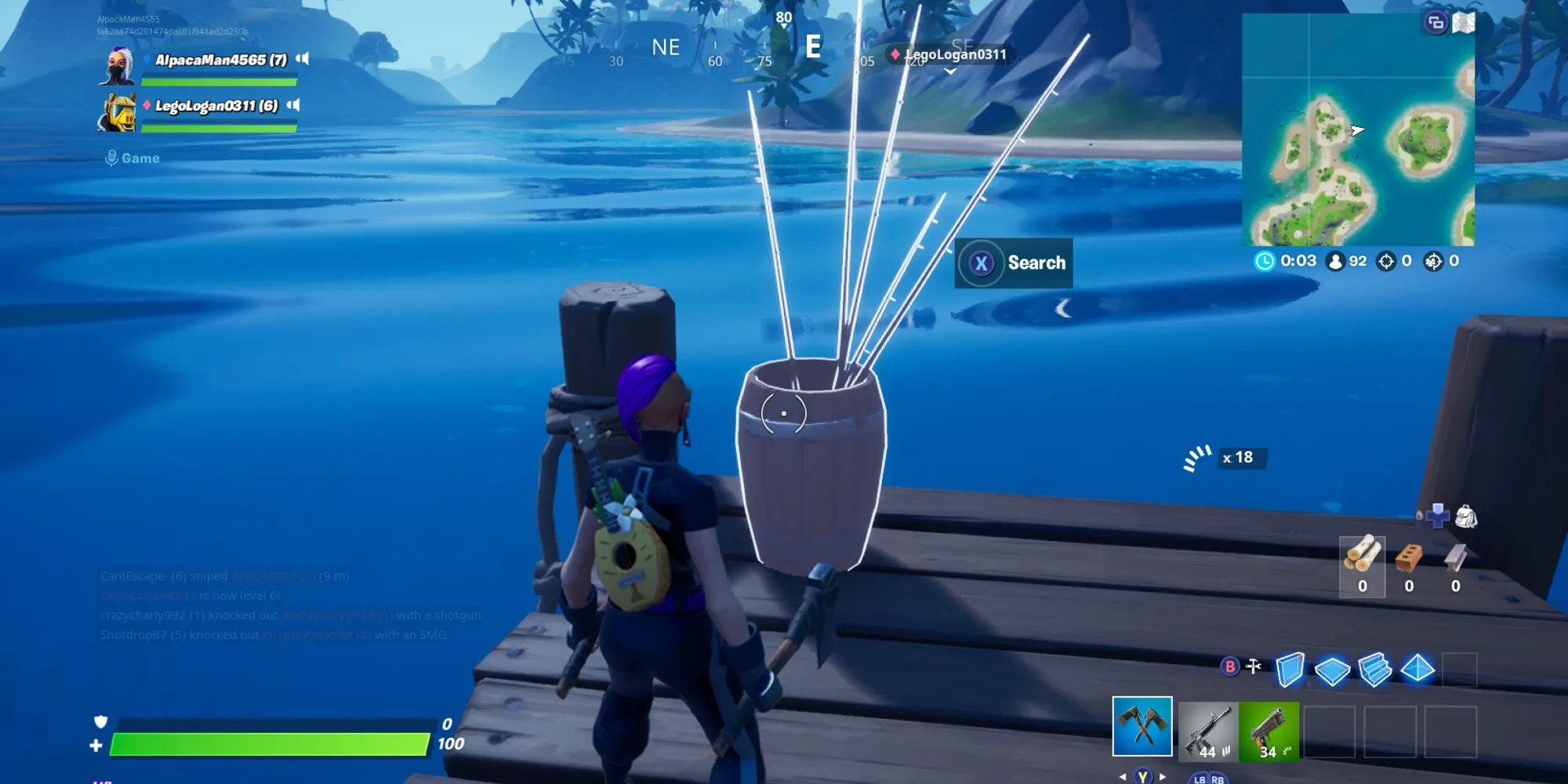 Where to Find (& Destroy) Fishing Rod Barrels in Fortnite