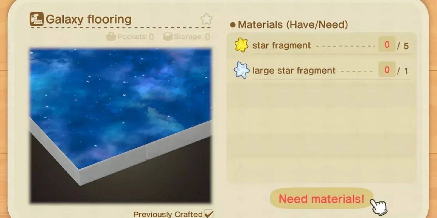Animal Crossing All Star Fragment Recipes