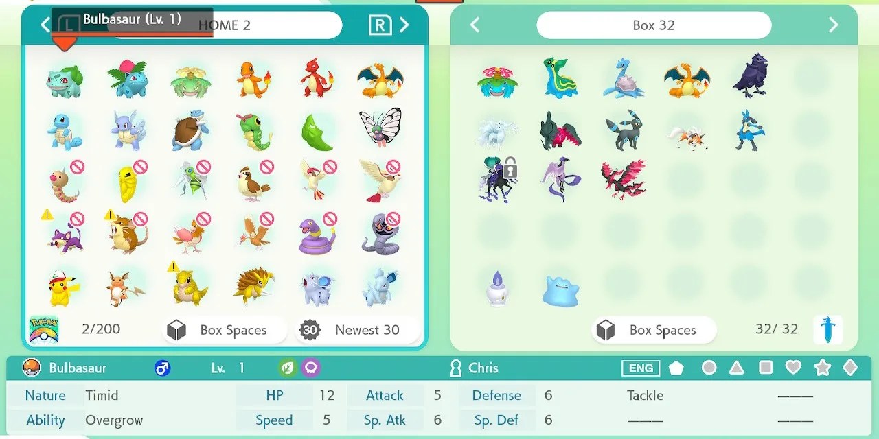 Pokémon HOME Update's Move Reset & Ability Reset Explained
