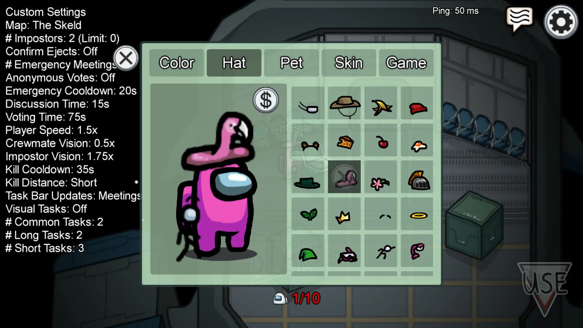 Among Us Hat Graph All 94 Hats Ranked From Cute To Sus