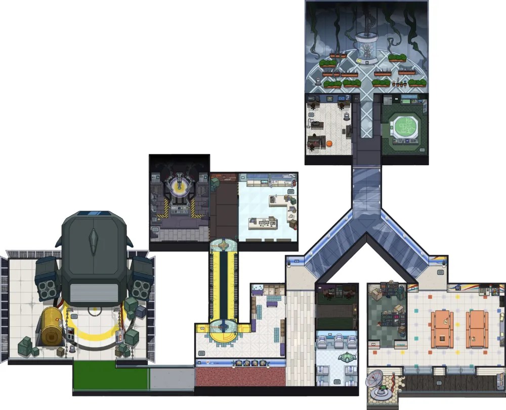 Among Us Mira HQ Layout