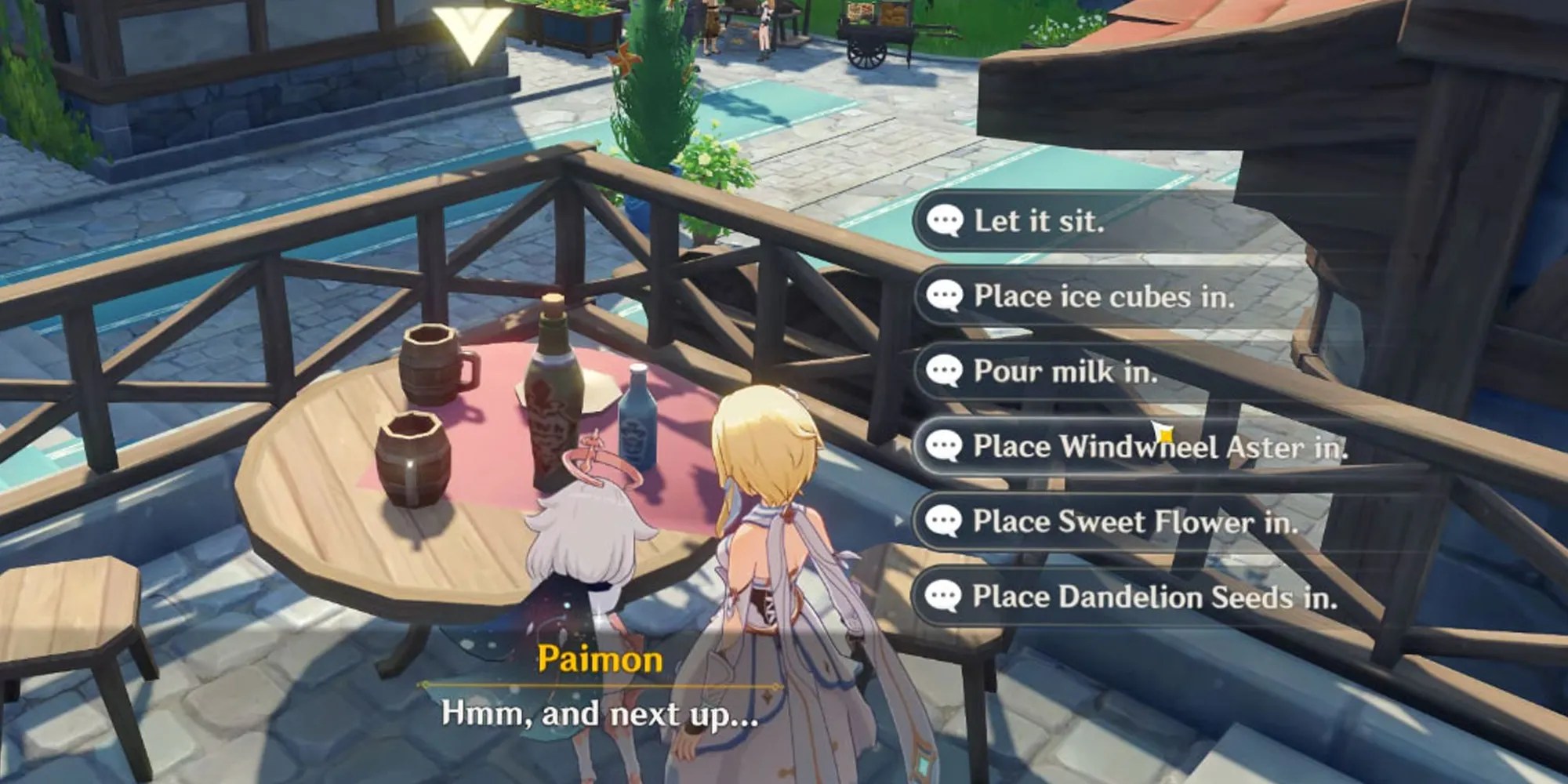 Genshin Impact Windbrew Quest How to Mix the Windblume Festival Drink