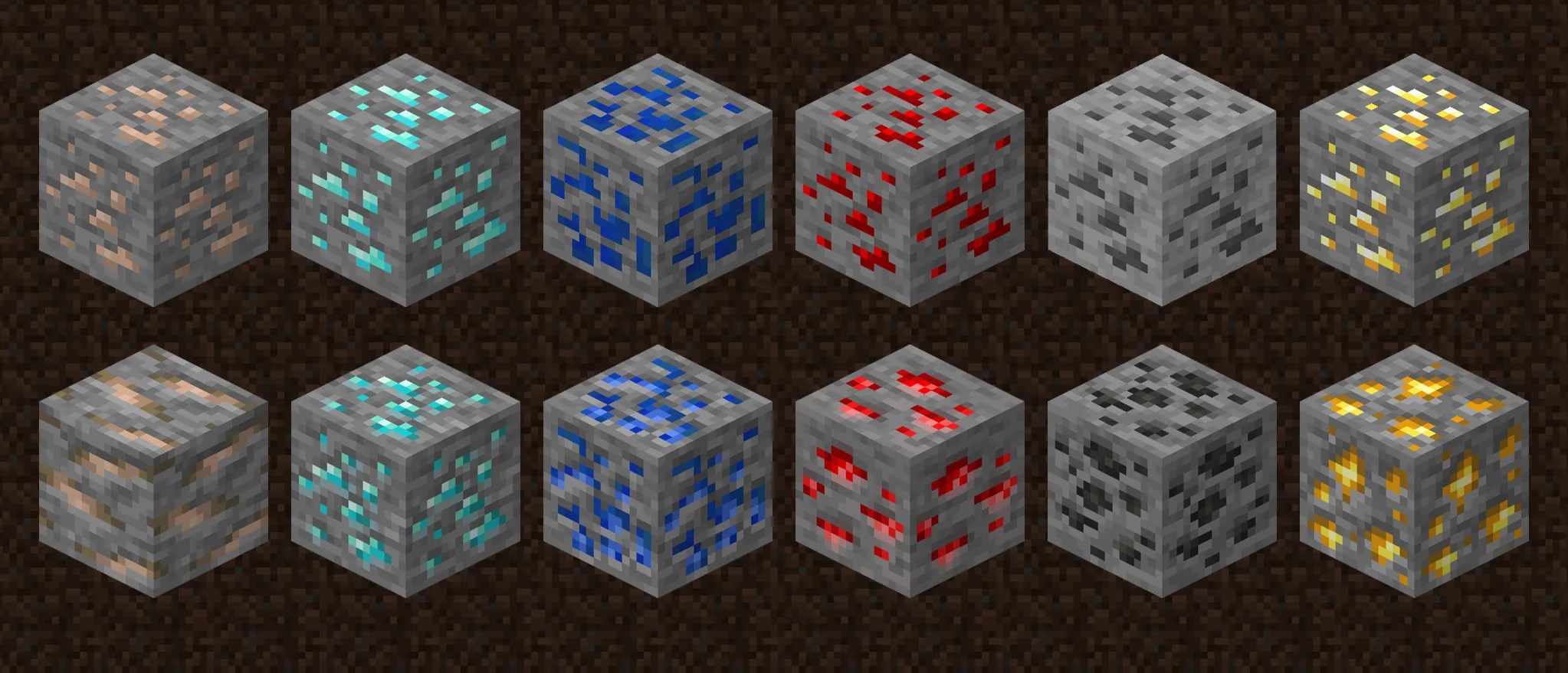 Minecraft 1.17 Ore Textures Minecraft Copper Ore Texture By Alex