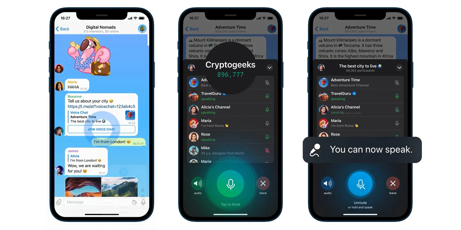 Telegram's Voice Chats 2.0 Adds Unlimited Listeners, Recorded Chats & More
