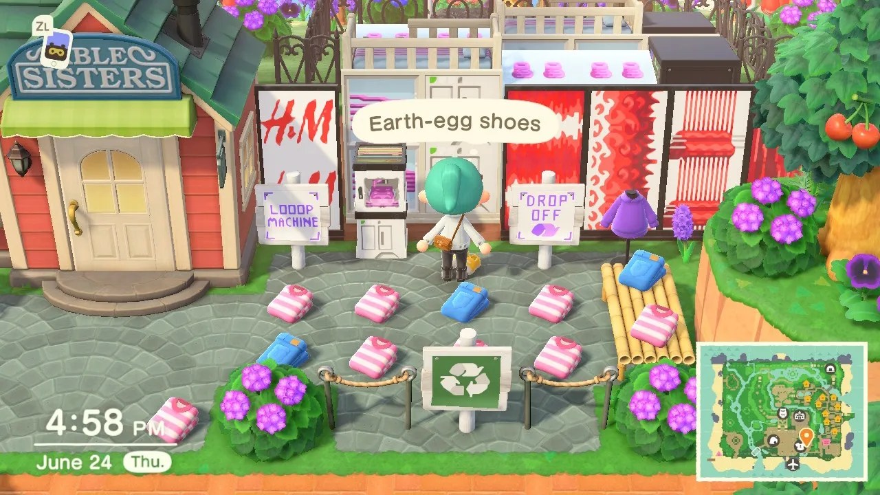 Animal Crossing & Maisie Williams' H&M Looop Island Promotes Recycling