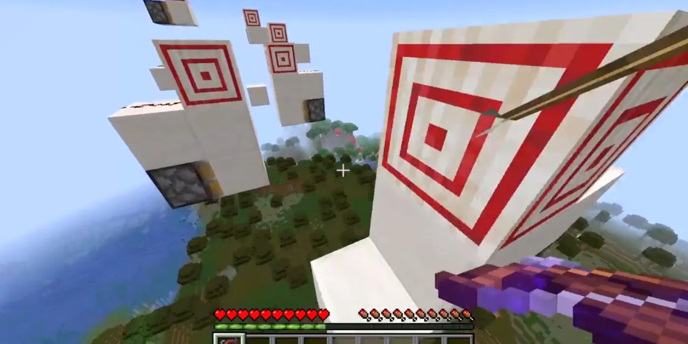 Minecraft Player Creates Target Block Course To Show Off Parkour Skills