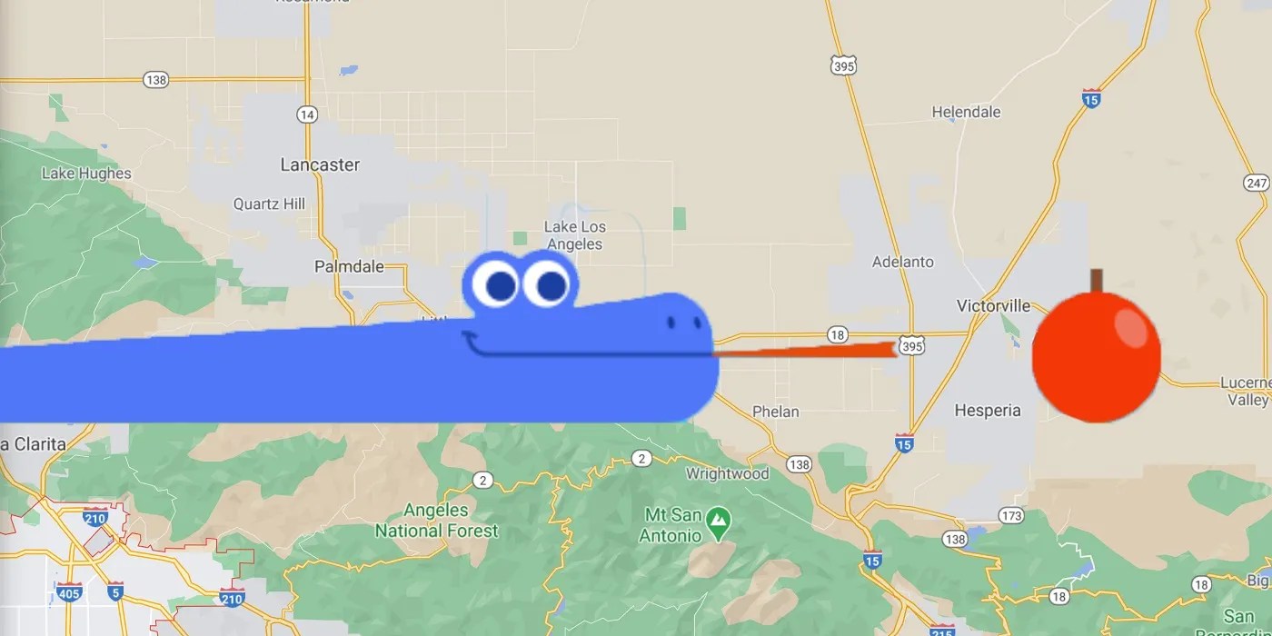 How to Play Snake in Google Maps App, Online for April Fools' Day