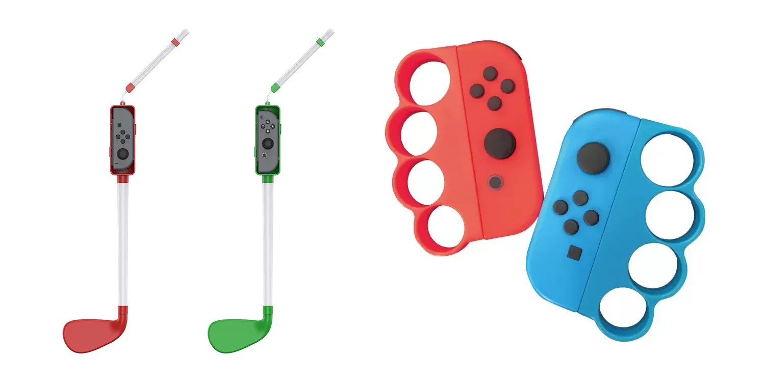 Nintendo Switch Gets Golf Clubs & Brass Knuckles Accessories