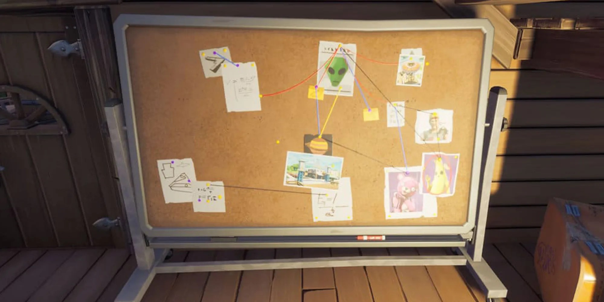 Fortnite Where to Find Bunker Jonesy’s Conspiracy Board (& What It’s For)