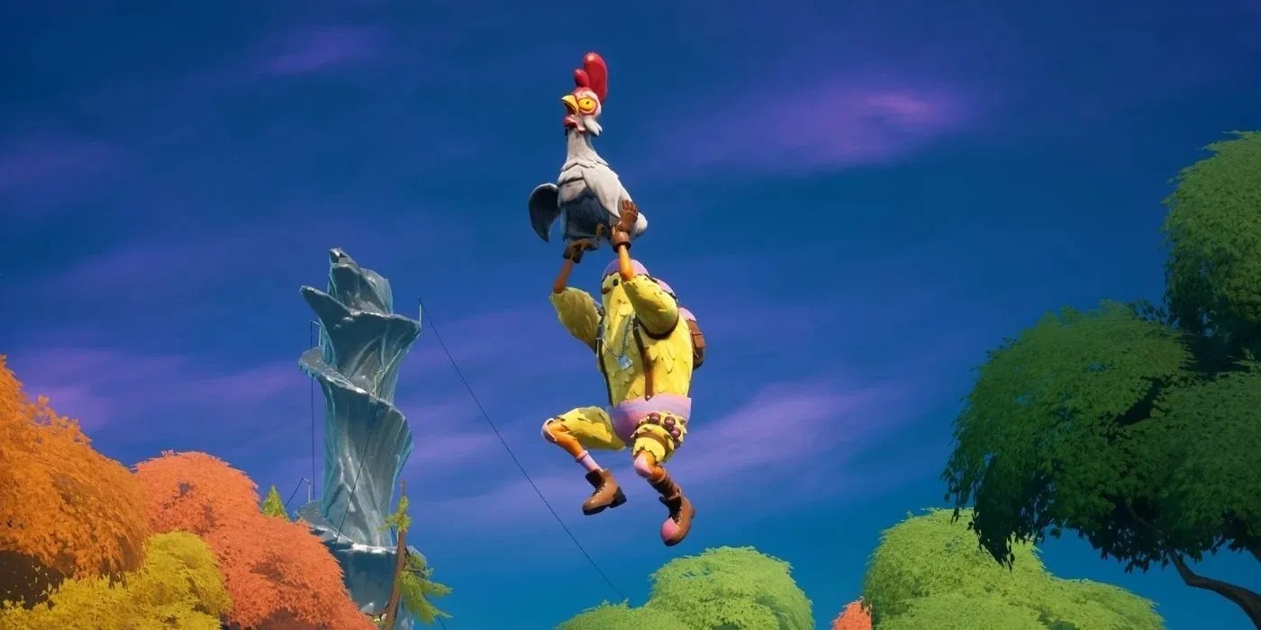 Fortnite How to Chicken Glide at Colossal Crops