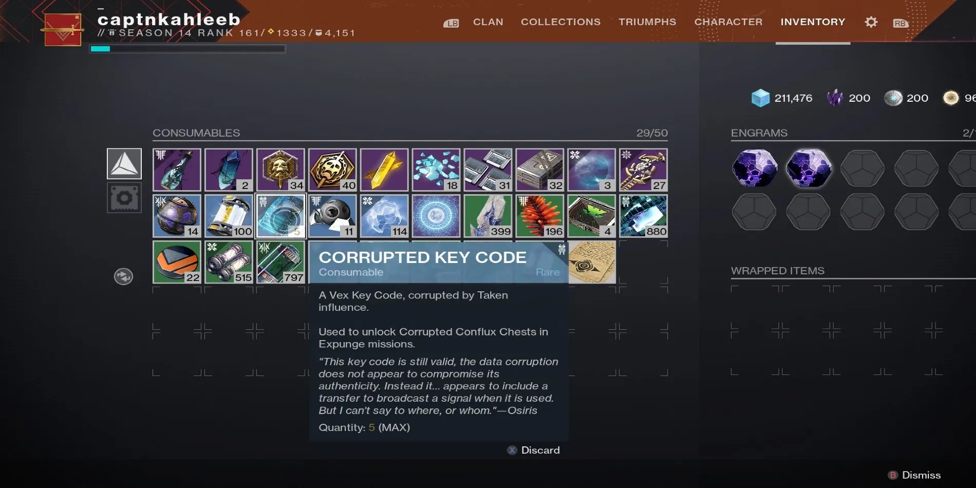 命运 2：如何获取损坏的密钥代码