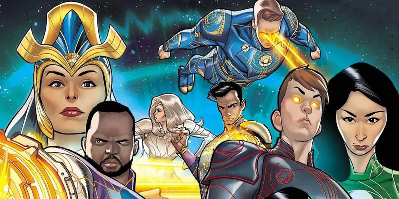The MCU Eternals Unleash Their Powers in Marvel Comic Art Informone