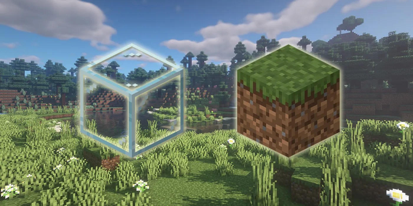 Minecraft Grass & Glass Blocks Made In Real Life