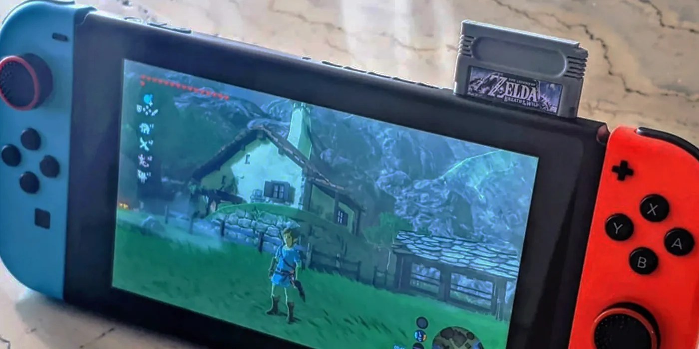 Switch Headphone Jack Cover Simulates Game Boy Cartridges