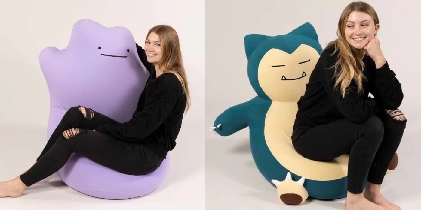 Pokémon Center Ditto & Snorlax Bean Bags Look Big, Comfy, & Expensive