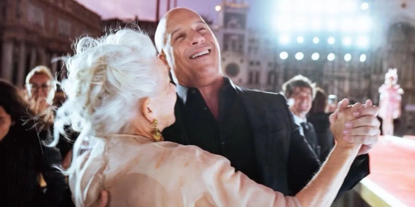F9's Vin Diesel & Helen Mirren Dance in the Rain in Sweet Photo